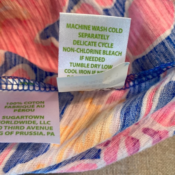 NWOT Lilly Pulitzer Gigi Tank Top in Catch and Release Print - XS - Picture 11 of 13